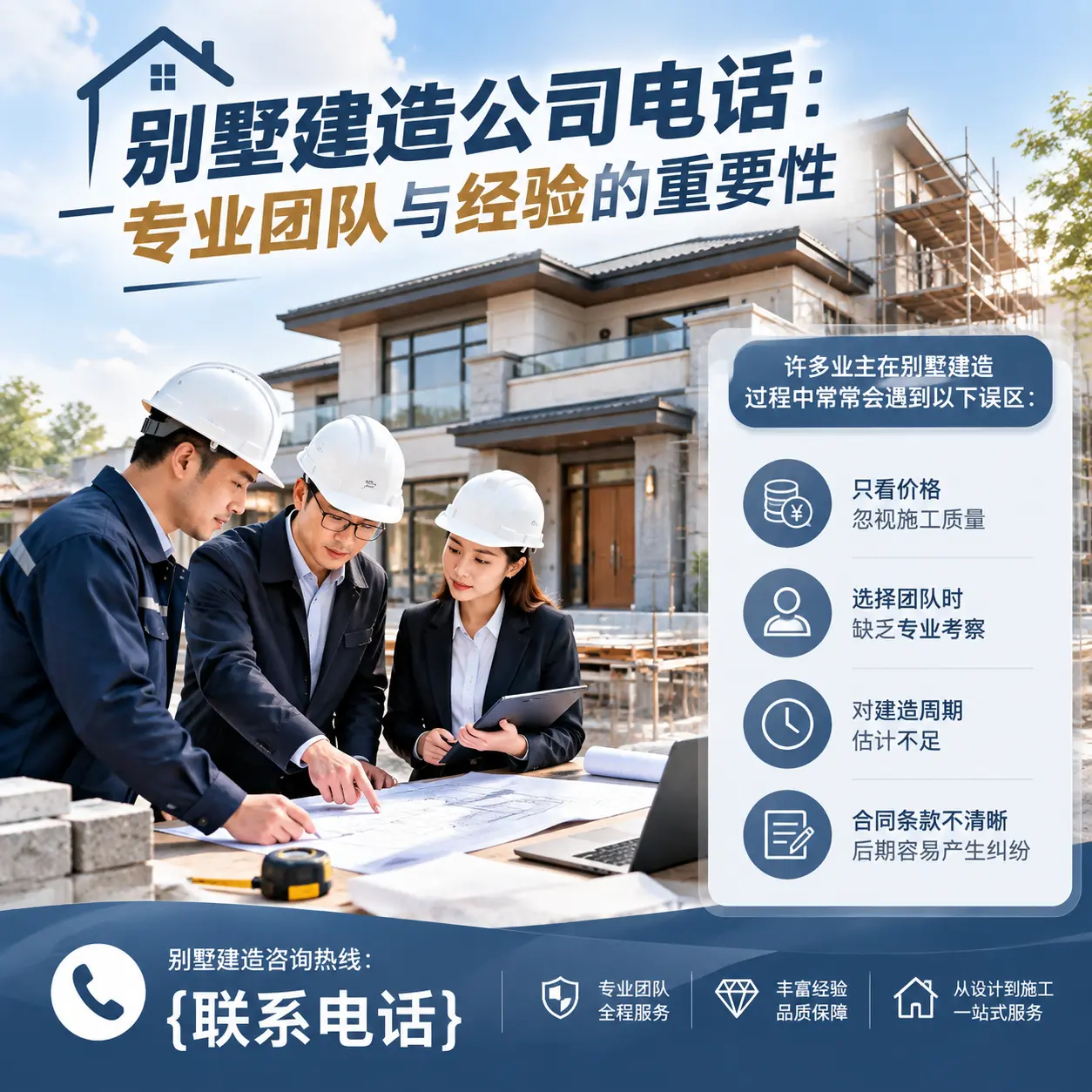 荔波别墅建造公司电话:专业团队与经验的重要性