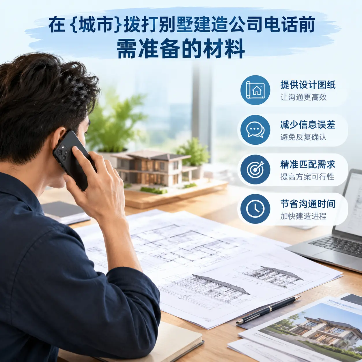 在荔波拨打别墅建造公司电话前需准备的材料