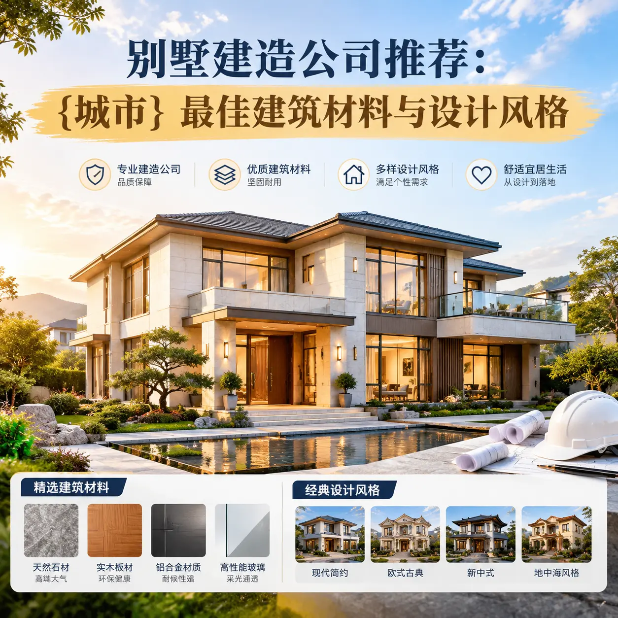 别墅建造公司推荐: 荔波 最佳建筑材料与设计风格
