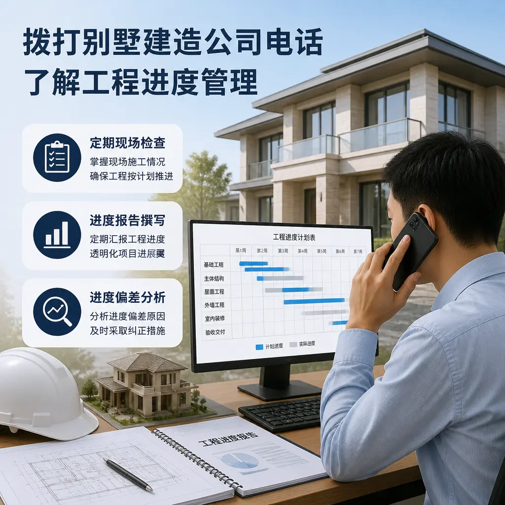 拨打荔波别墅建造公司电话,了解工程进度管理