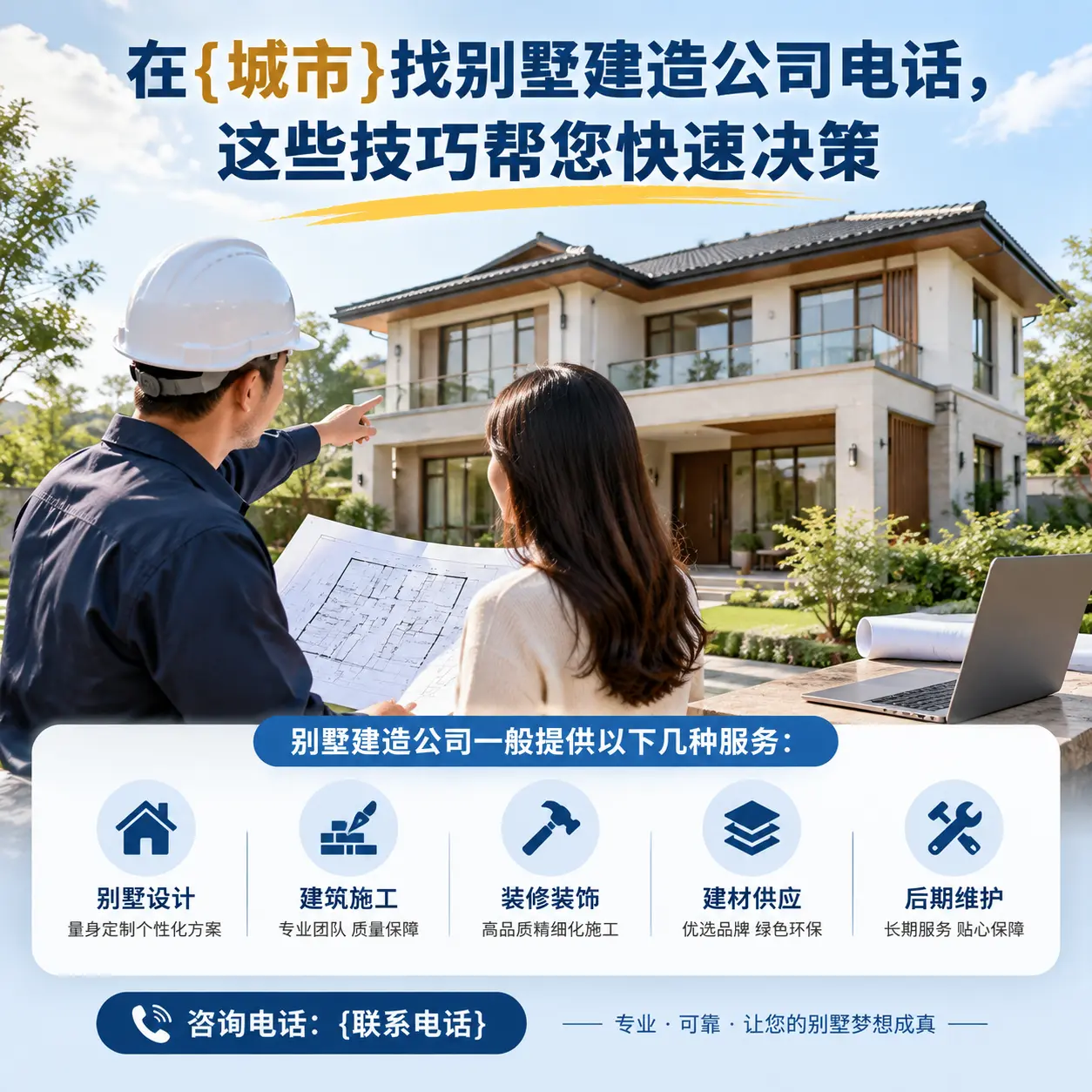 在荔波找别墅建造公司电话，这些技巧帮您快速决策