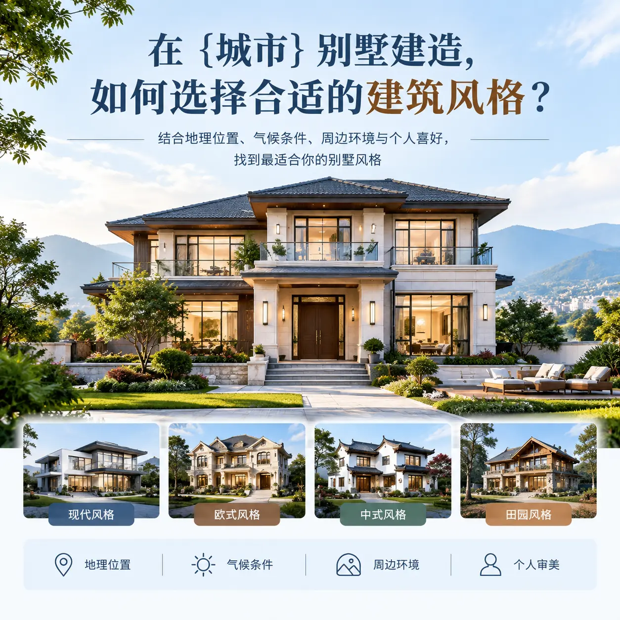 在 荔波 别墅建造，如何选择合适的建筑风格？
